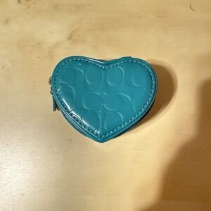 Coach Heart Shaped Coin Case